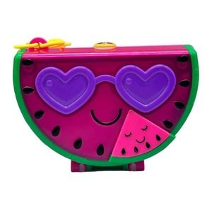 Polly Pocket Watermelon Pool Party Compact Playset with Dolls And Accessories